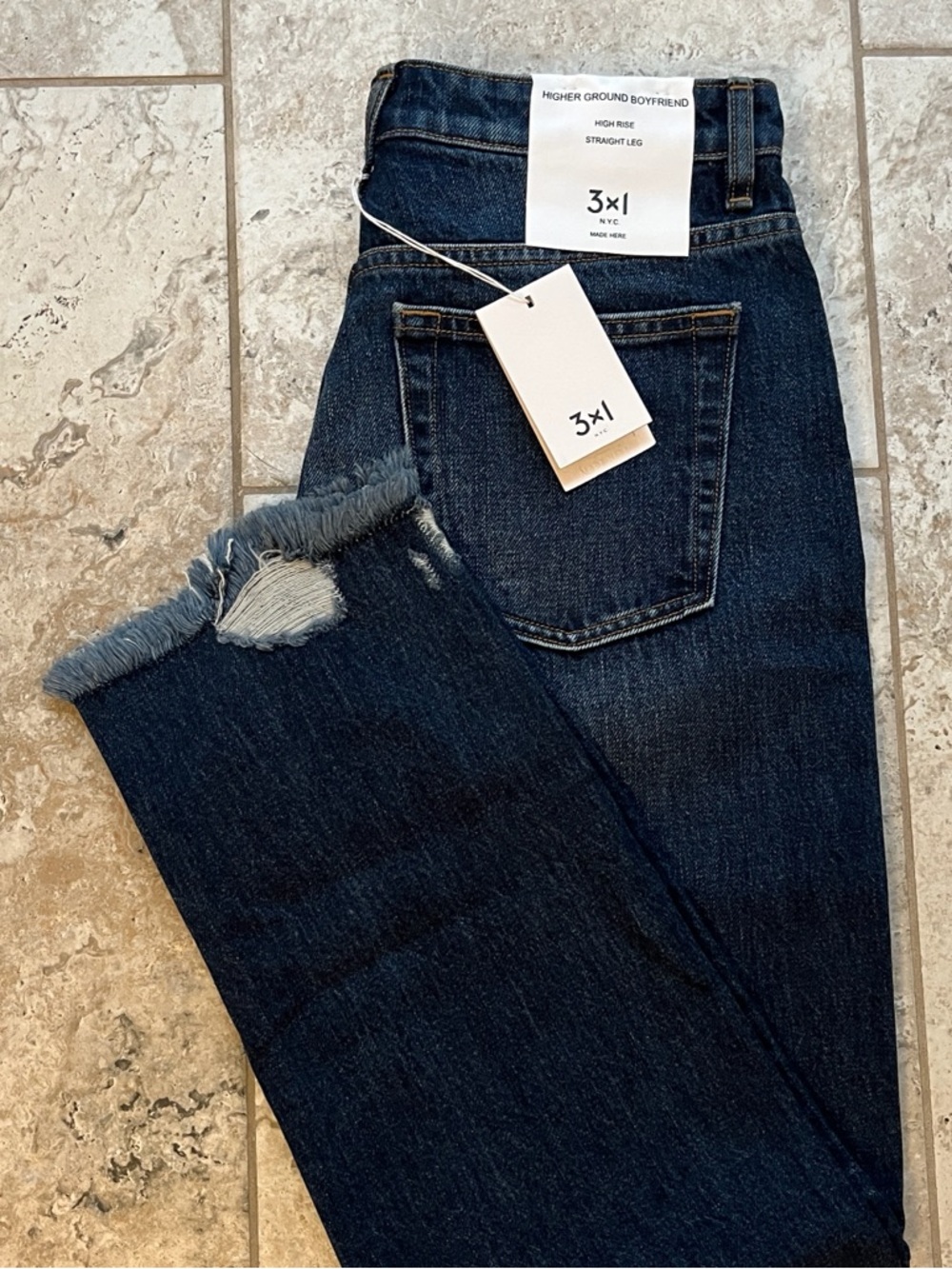 3x1 Straight Leg Jeans Women’s Size 27 Dark Blue – NWT